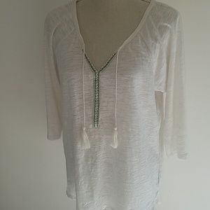 Lucy & Laurel cream bobo top